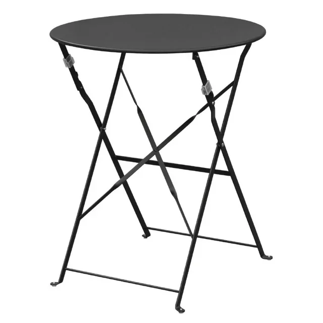 Metal Garden Table - Black Finish