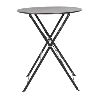 Metal Garden Table - Black Finish