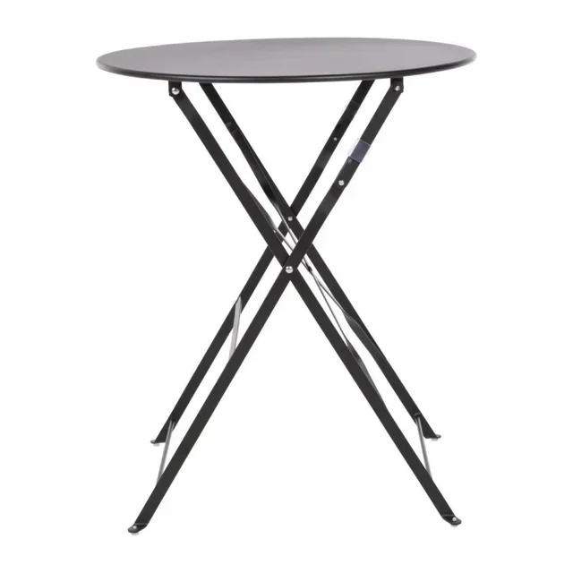 Metal Garden Table - Black Finish