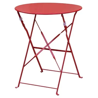 Outdoor Metal Table - Red