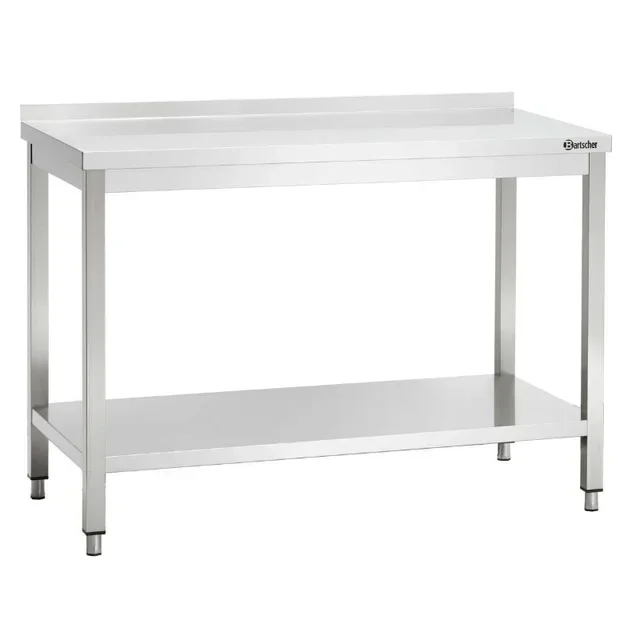 Stainless Steel Work Table with Backsplash - Length 1300 mm x Depth 700 mm