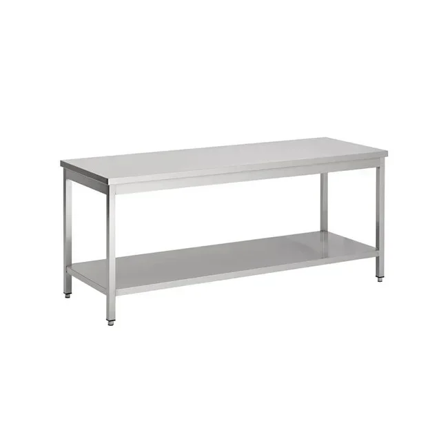 Stainless Steel Work Table with Undershelf - 800 x 700 mm