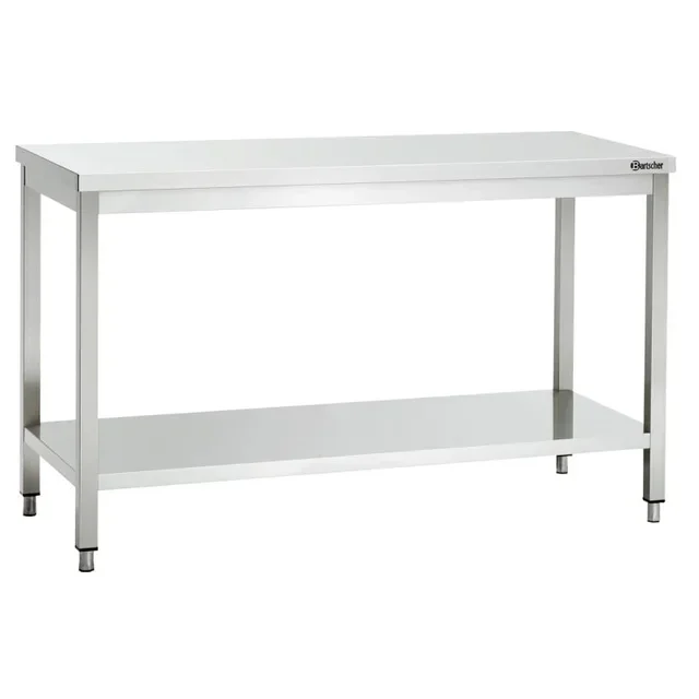 Table de Travail Inox Professionnelle - Longueur 200 cm x Profondeur 70 cm