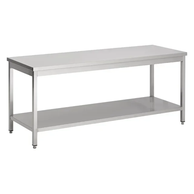 Table de Travail Inox Professionnelle - L 700 x P 600 mm