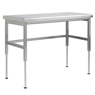 Mesa de Trabalho em Aço Inoxidável com Altura Ajustável - Comprimento 140 cm x Profundidade 70 cm