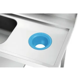 Mesa de Clasificación 1 Cubo + 1 Apertura Residuos - Lado Derecho - L 1200 x P 720 mm