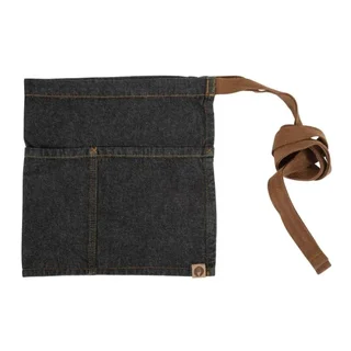 Tablier de Bar Memphis Noir en Coton - 585 x 305 mm