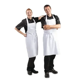Avental Babete Branco 711 x 656 mm - Proteção Profissional de Cozinha