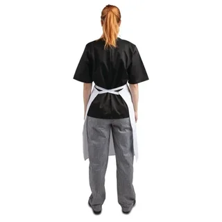 Avental Babete Branco 711 x 656 mm - Proteção Profissional de Cozinha