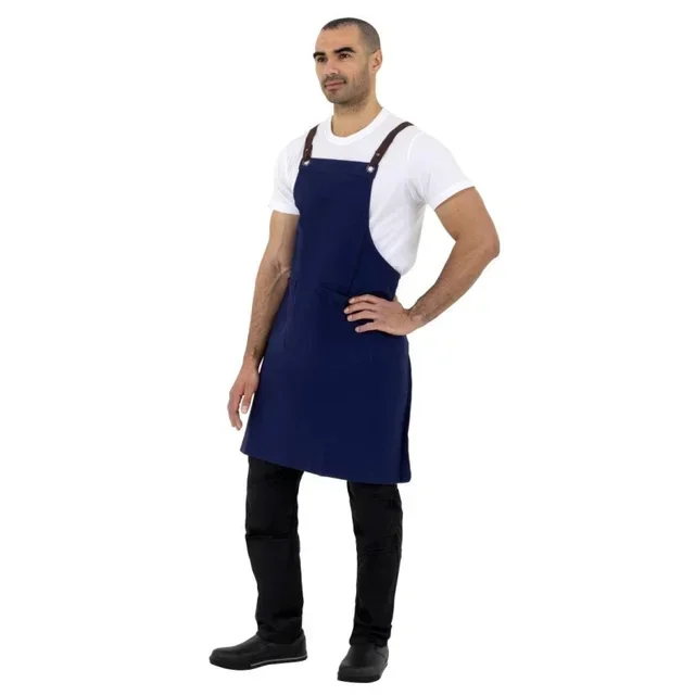 Avental de Algodão Azul Marinho