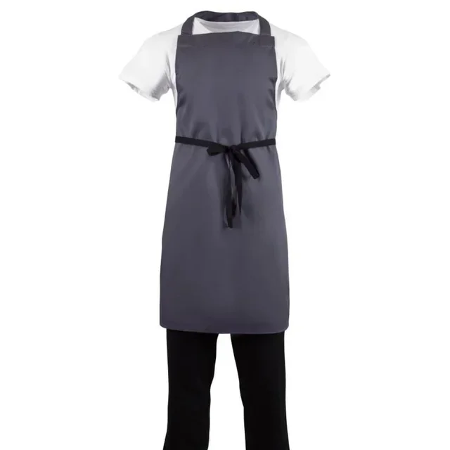 Gray Anthracite Bib Apron Polycotton 711 x 965 mm