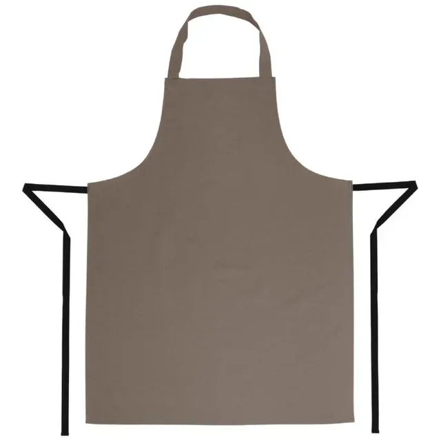 Bib Apron Camel Color in Polyester-Cotton Blend - Size 71.1 x 96.5 cm