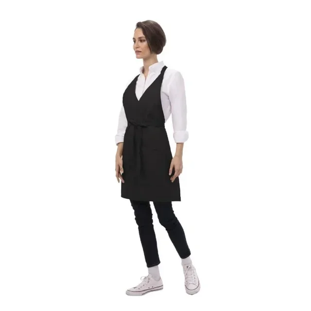 Black Polycotton Tuxedo Bib Apron 838x698 mm