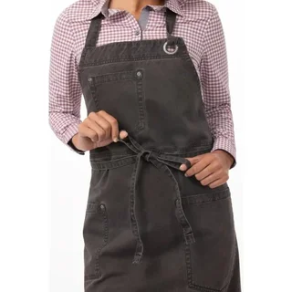 Urban Dorset Bib Kitchen Apron Cotton Taupe - 762 x 863 mm