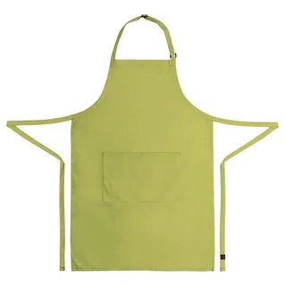 Anise Green Bib Kitchen Apron with Adjustable Neck Straps and 2 Pockets - 61 x 86 cm