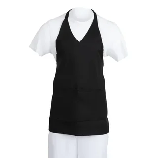 Schwarze V-Ausschnitt Dienstservierschürze Polybaumwolle 838x698 mm