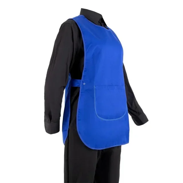 Blue Royal Service Apron with Pocket