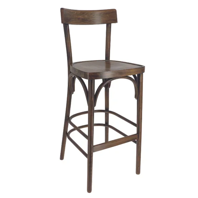 Tabouret de Bar Andel Hêtre Cérusé Foncé Hauteur 110 cm