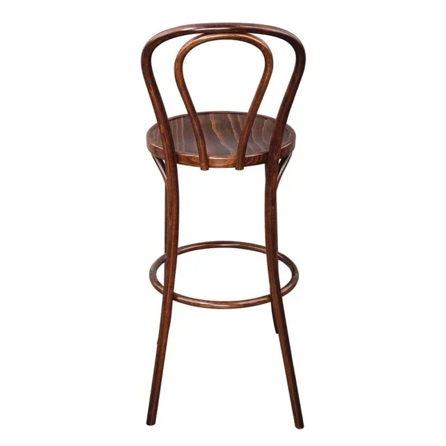 Bistro Bar Stool in Bent Walnut Wood