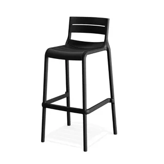 Stackable Bar Stool Calor Black - Modern and Practical Design