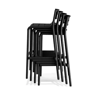 Stackable Bar Stool Calor Black - Modern and Practical Design