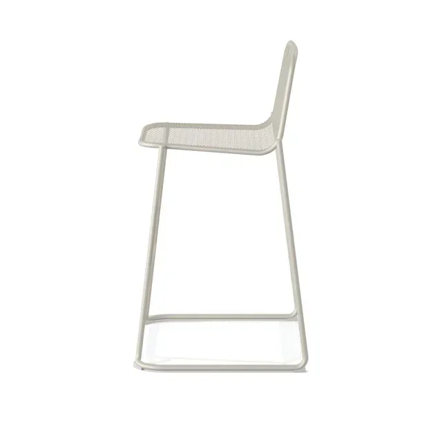 Mase Stackable Metal Bar Stool Beige