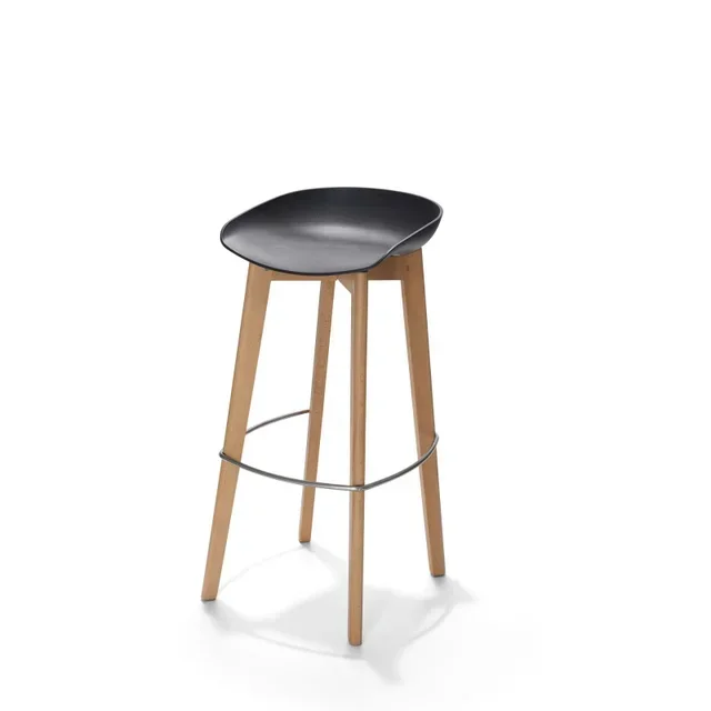 Tabouret de Bar Keeve sans Dossier Noir - Design Contemporain