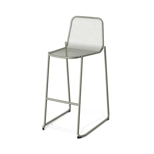 Industrial Bar Stool Mase Metal Green - Stackable