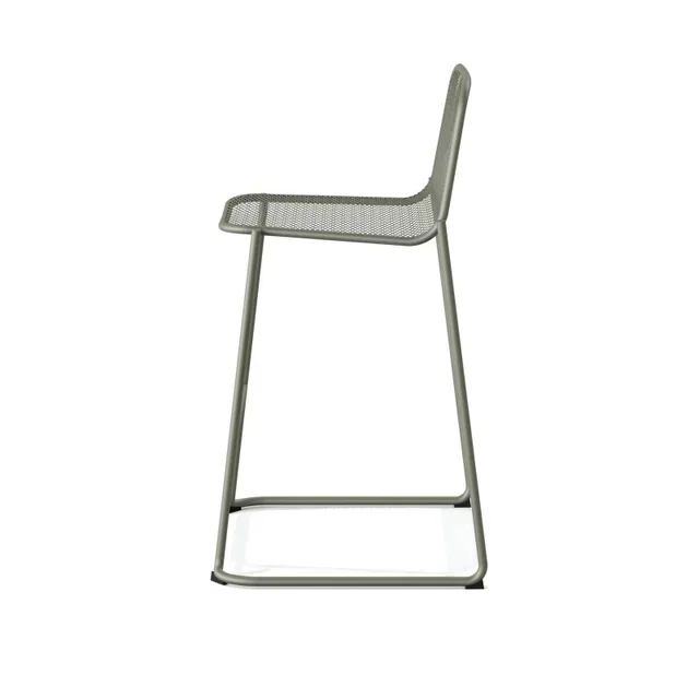 Industrial Bar Stool Mase Metal Green - Stackable