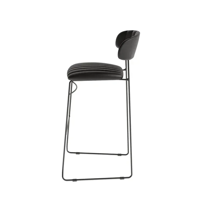 Tabouret de Bar Mundo - Noir Similicuir