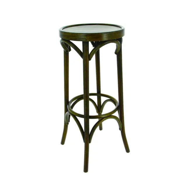 Tabouret de Bar New Orleans Hêtre Cérusé Foncé Hauteur 81 cm
