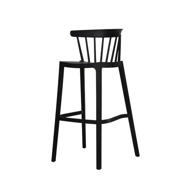 Tabouret de Bar Windson Polypropylène Noir - Design Moderne
