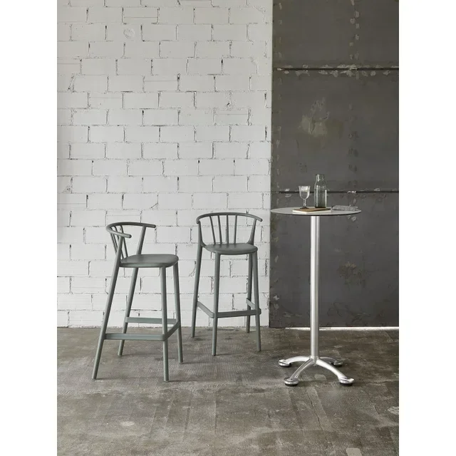 Tabouret de Bar Woody - Bleu Vintage - Lot de 2