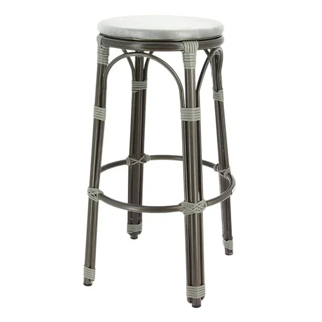 Biarritz Bar Stool Grey 76 cm Height