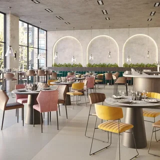 Banqueta de Bar Mundo - Veludo Verde