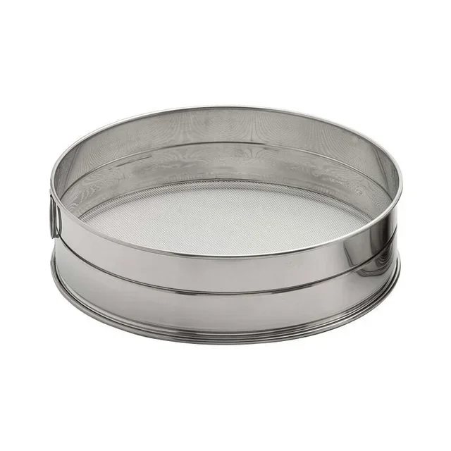 Colador de Cocina de Acero Inoxidable - Malla Fina 1,28 mm - Diámetro 300 mm - Filtración Profesional