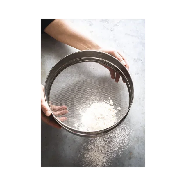 Tamiz de Acero Inoxidable Malla Fina 0,8 mm Diámetro 260 mm – Filtración Precisa Laboratorio Cocina