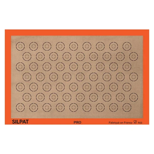 Lámina de Silicona Antiadherente para Macarons - Tamaño Profesional 60 x 40 cm