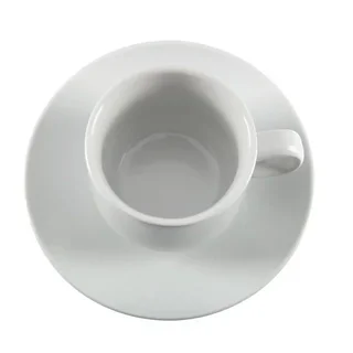 Tazza impilabile in ceramica bianca 200 ml diametro 8 cm - Confezione da 12