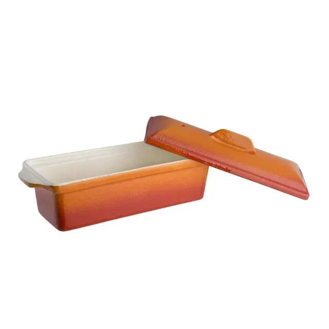 Orange Glass Terrine 1.7 Litres