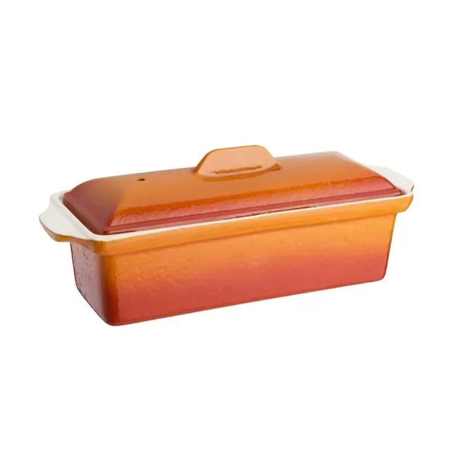 Orange Glass Terrine 1.7 Litres