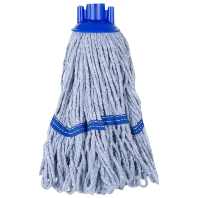 Microfiber Fringe Mop Head Blue Strip - 200g