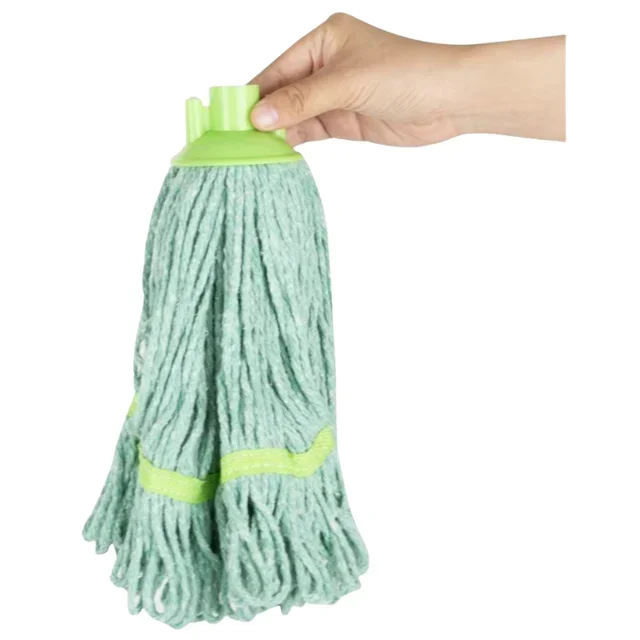 Mop Head with Fringes and Green Band - 200 g