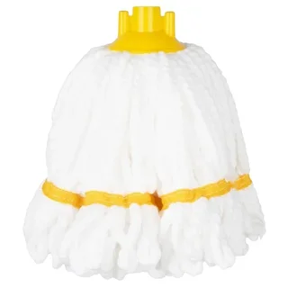 Tête de Balai Serpillère Microfibre Bande Jaune - 150 g