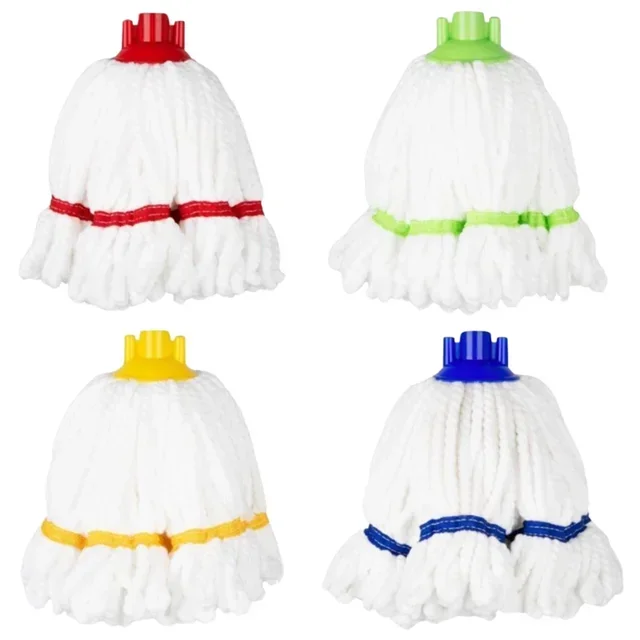 Tête de Balai Serpillère Microfibre Bande Jaune - 150 g