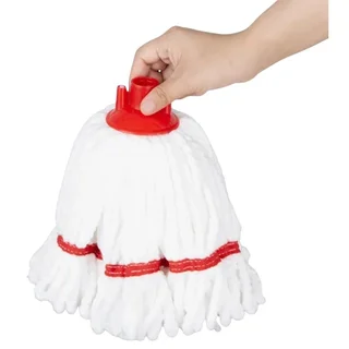 Scopa in Microfibra con Fascia Rossa - Testina di Ricambio 150g