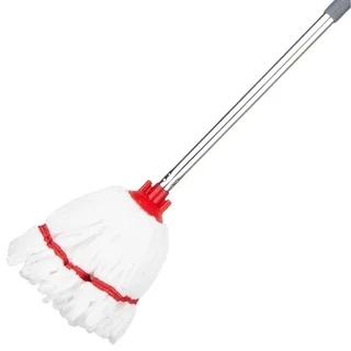 Scopa in Microfibra con Fascia Rossa - Testina di Ricambio 150g