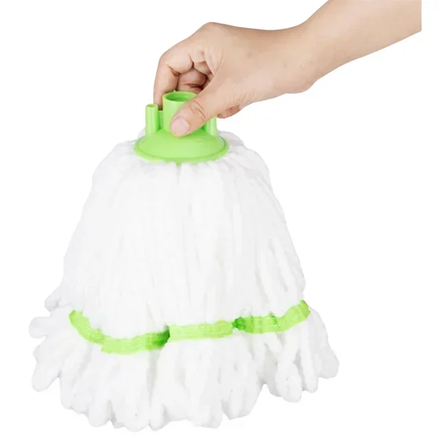 Cabeza de Mopa Microfibra Banda Verde 150g