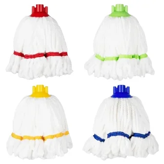 Cabeza de Mopa Microfibra Banda Verde 150g