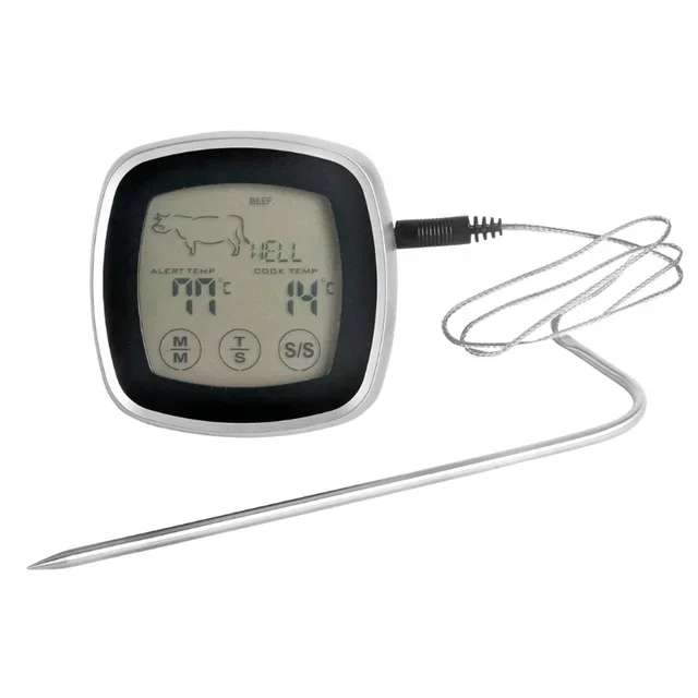 Digital Cooking Thermometer with Probe 17 cm - Instant Touch Reading